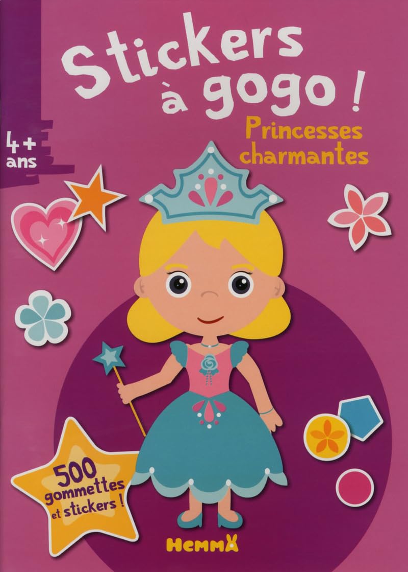 Stickers à gogo - Princesses charmantes (Fond rose) book