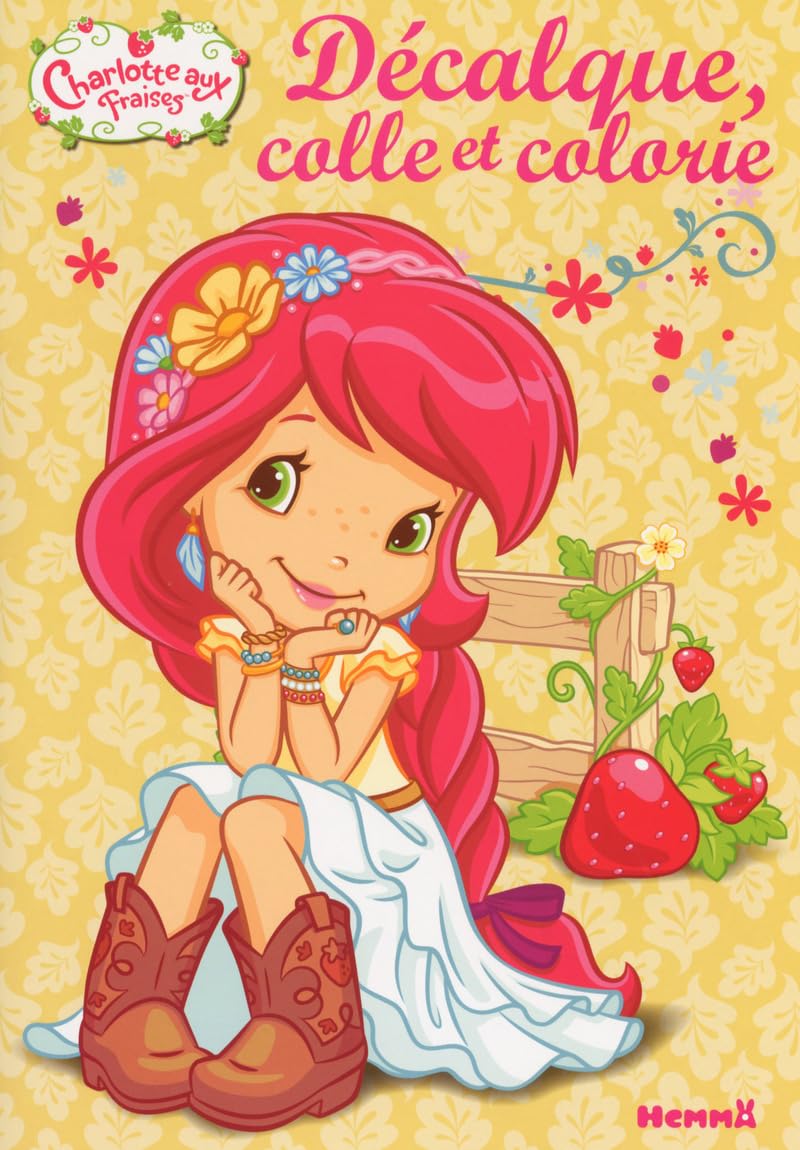 Charlotte aux Fraises Décalque, colle et colorie (Robe blanche) Hobbies & Crafts