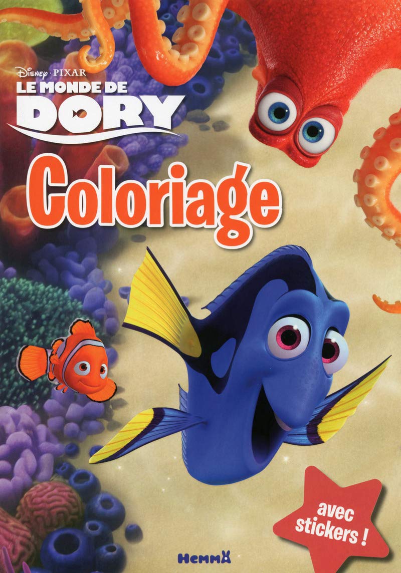 Le monde de Dory - Coloriage avec stickers book