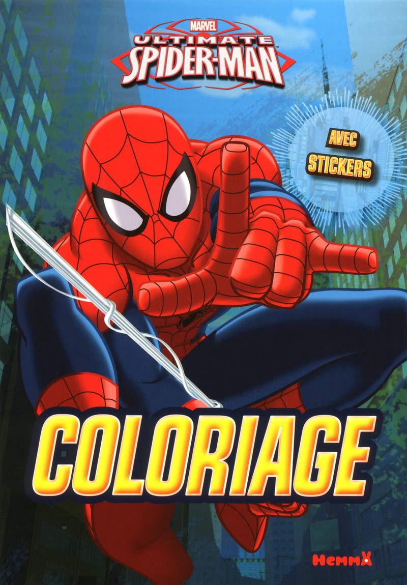 Marvel Ultimate Spider-Man - Coloriage avec stickers - Livre de coloriage avec stickers - Dès 4 ans book