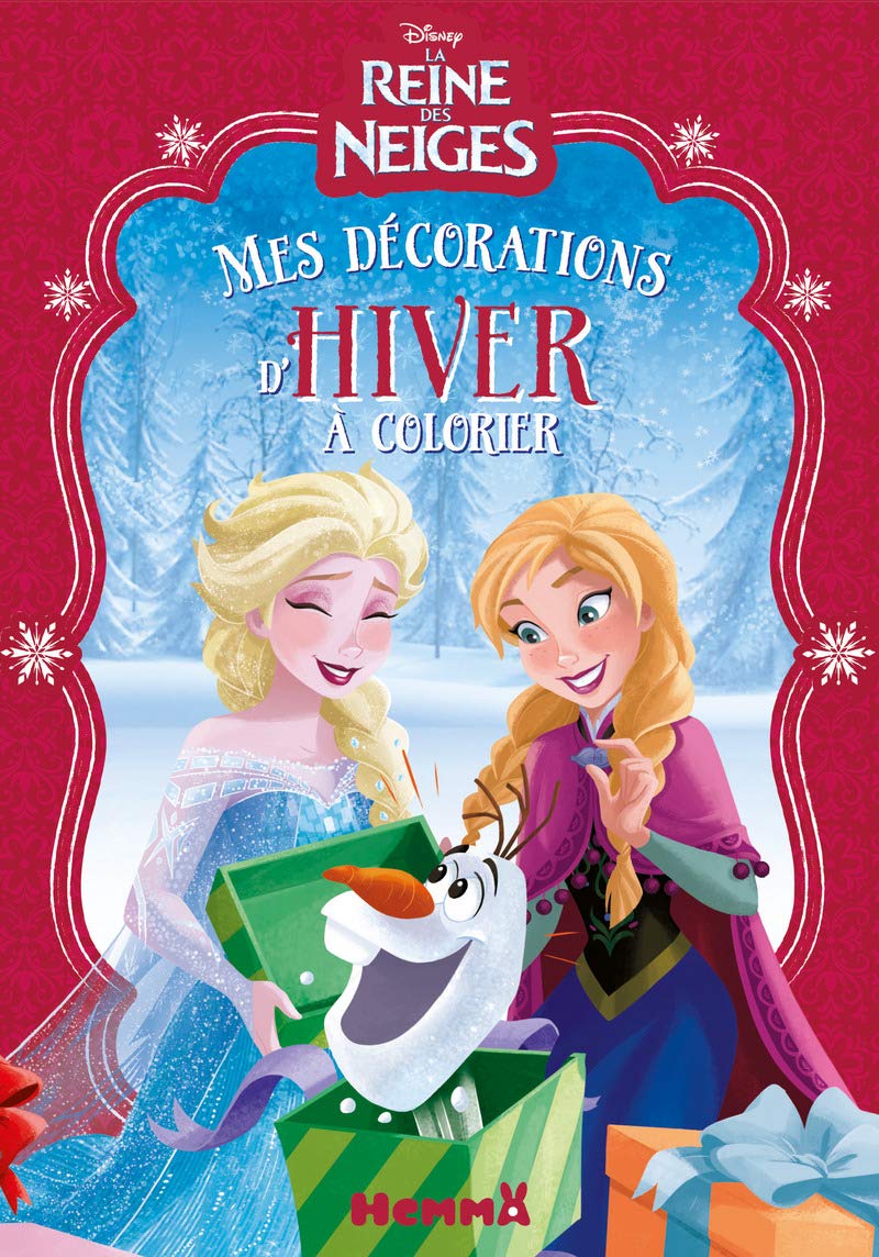 Disney La Reine des Neiges - Mes décorations d'hiver à colorier book