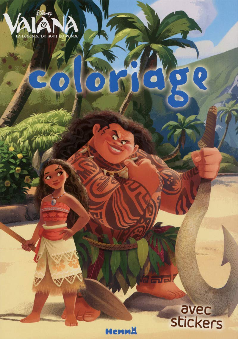 Disney Vaiana - Coloriage avec stickers - Livre de coloriage avec stickers - Dès 4 ans book