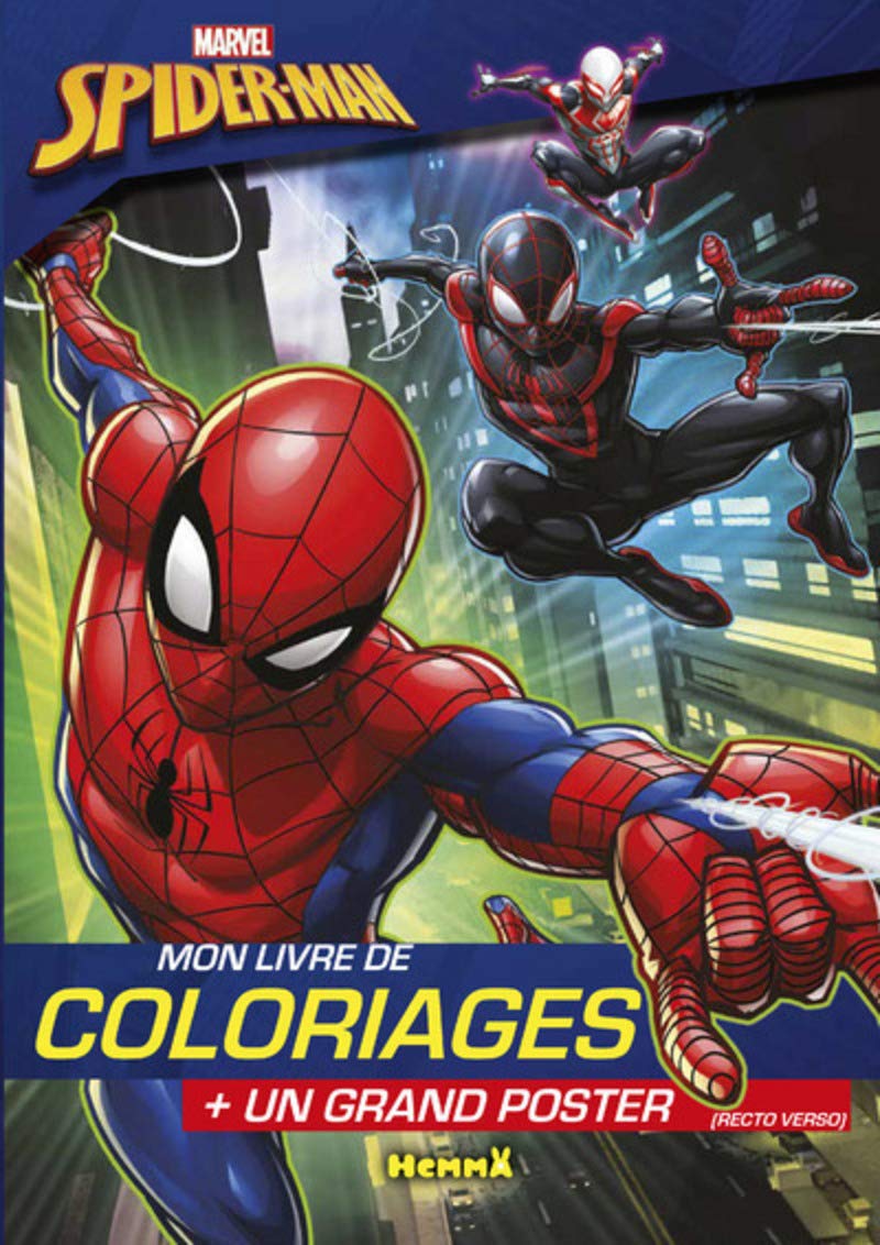 Marvel - Ultimate Spider-Man - Mon livre de coloriages + un grand poster book