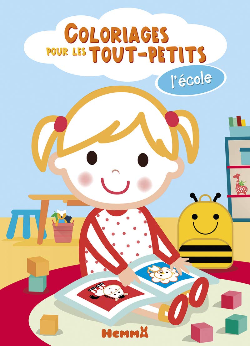 Coloriages pour les tout-petits - L'école book
