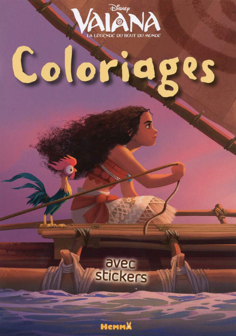Disney Vaiana - Coloriage avec stickers book
