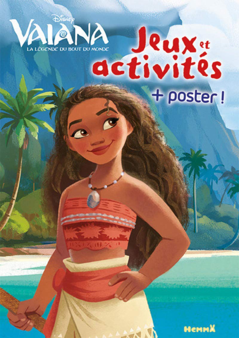 Disney Vaiana - Mon livre de jeux et activités + un grand poster book