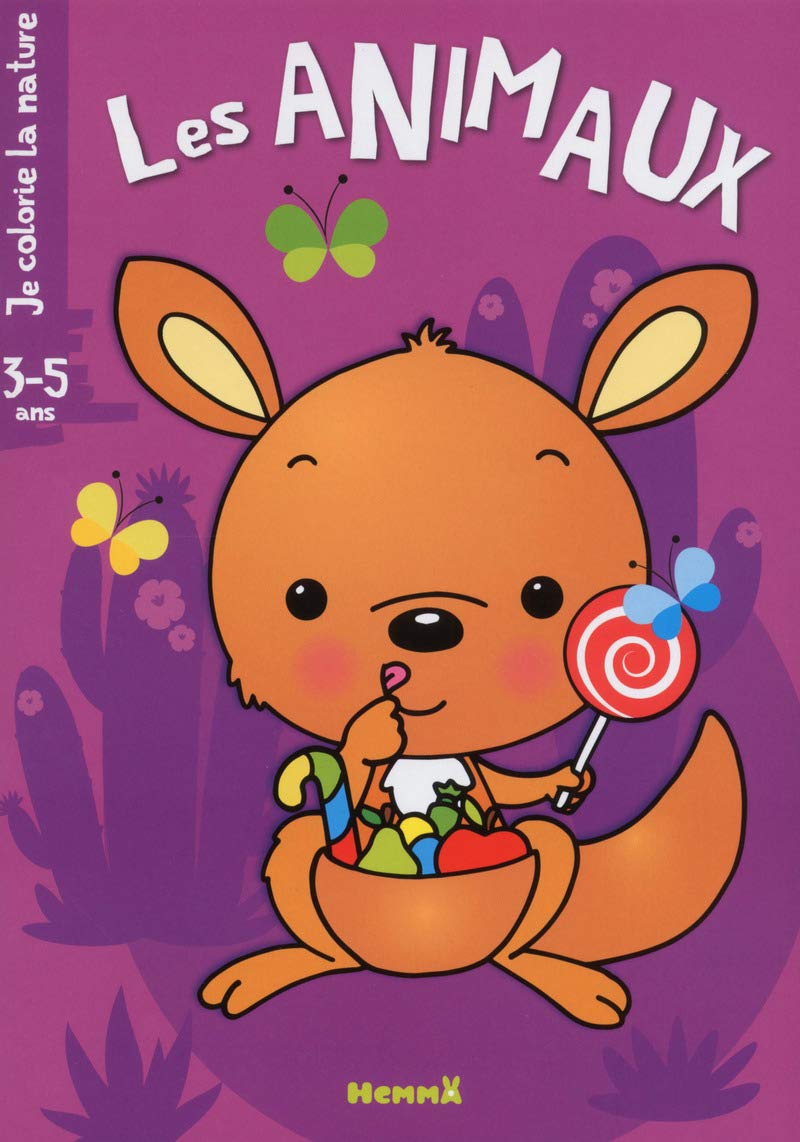 Je colorie la nature (3-5 ans) - Les Animaux - Kangourou book