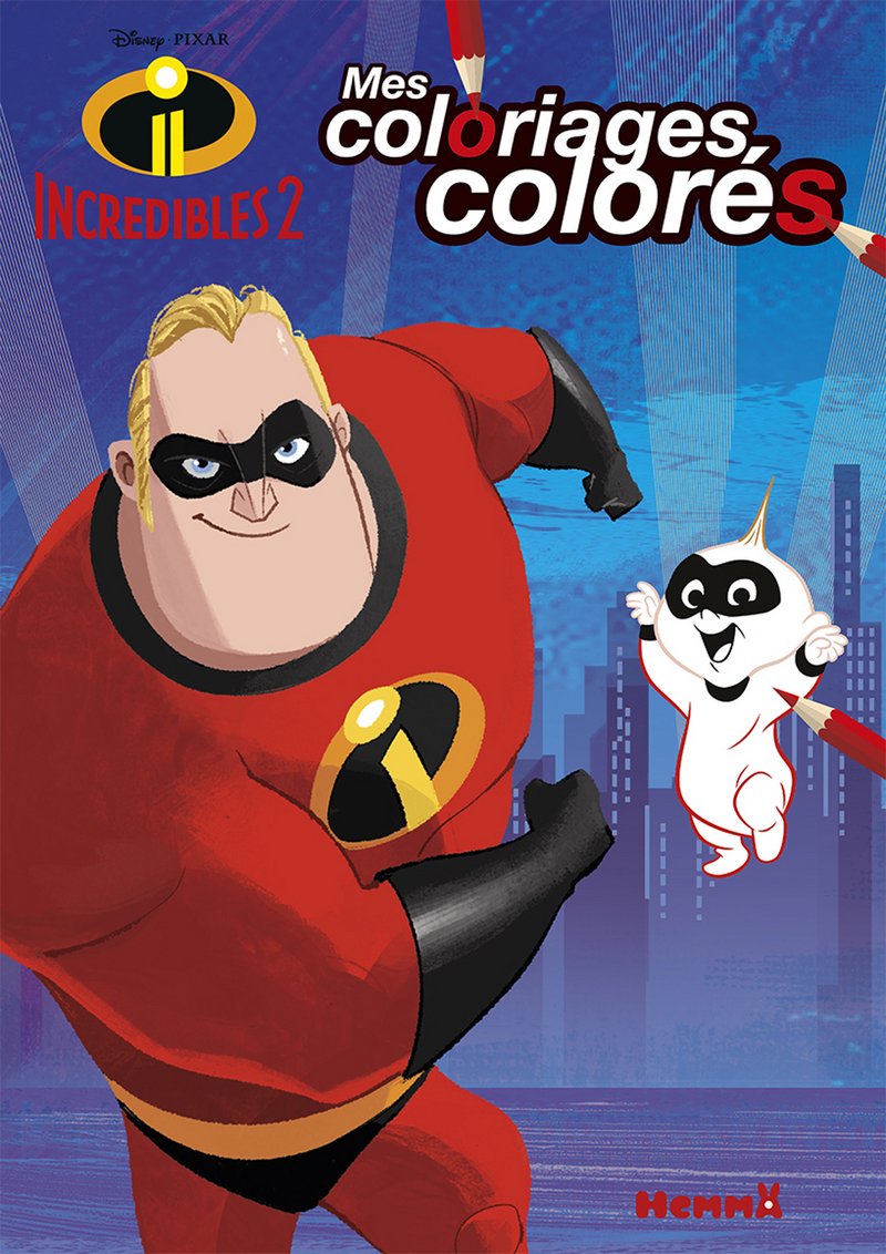 Disney Les Indestructibles 2 - Mes coloriages colorés book