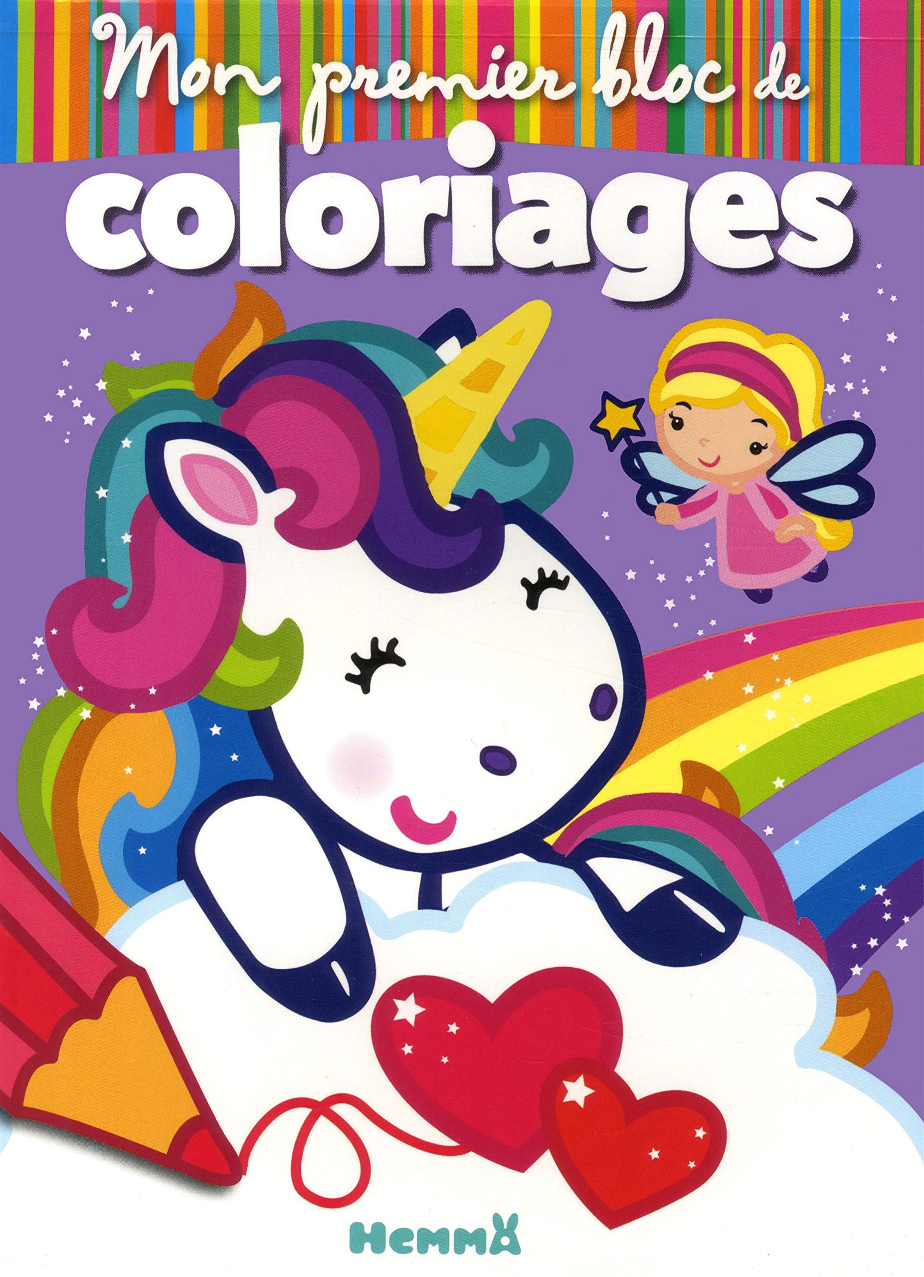 Mon premier bloc de coloriages (Fées et Licornes) book