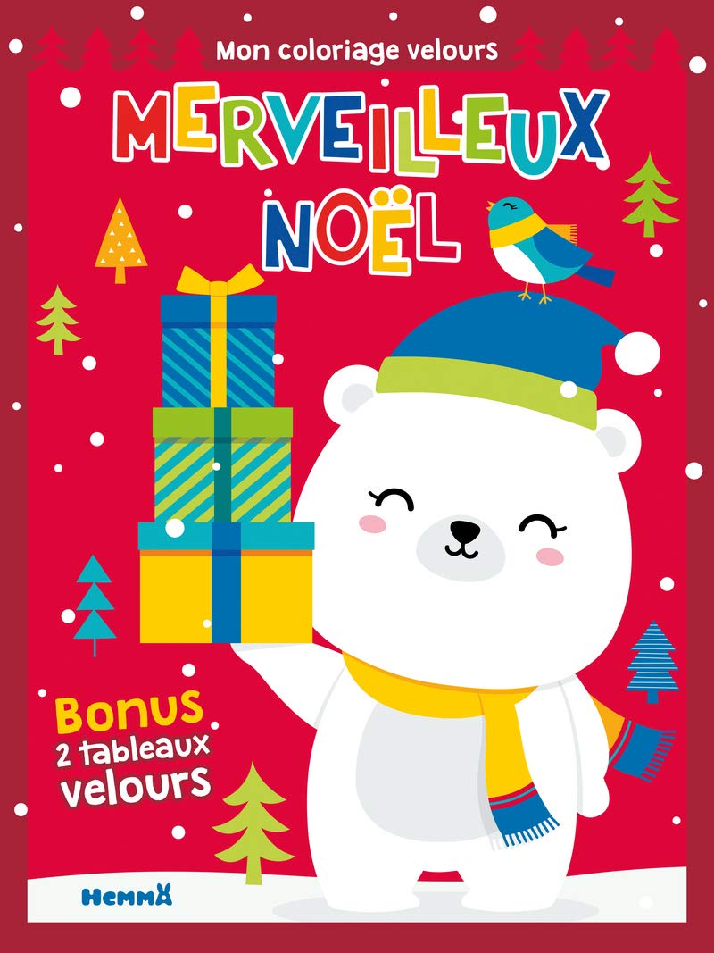 Merveilleux Noël Mon coloriage velours (Ourson) Hobbies & Crafts
