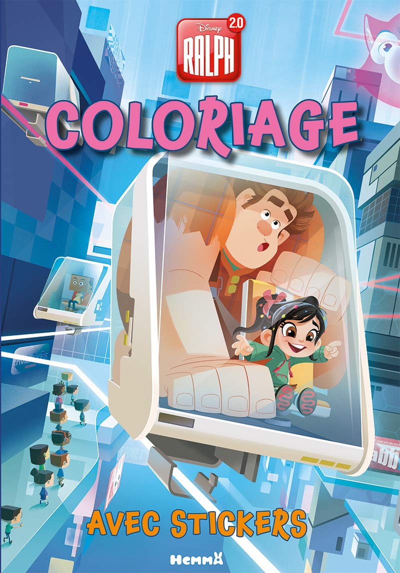 Disney Ralph 2.0 - Coloriage avec stickers book