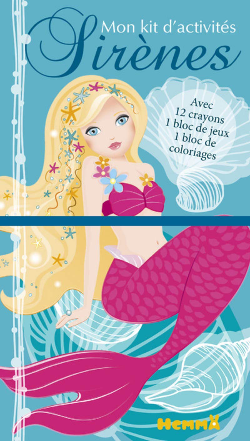 Mon kit d'activités - Sirènes: 12 crayons de couleur, 1 bloc de jeux, 1 bloc de coloriages Hobbies & Crafts