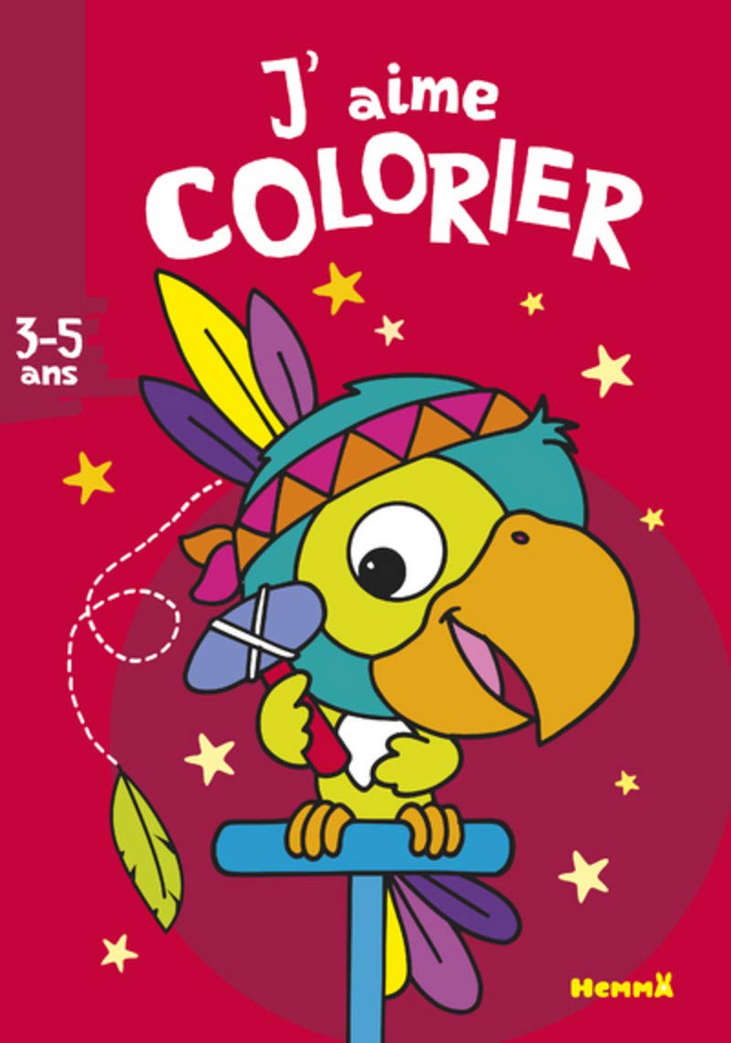 J'aime colorier (3-5 ans) (Perroquet-indien) book