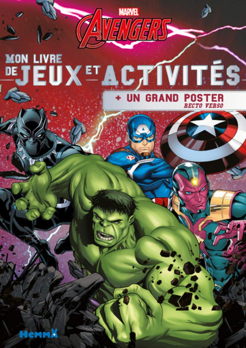 Marvel Avengers Mon livre de jeux et activités + un grand poster: Avec un grand poster recto verso Hobbies & Crafts