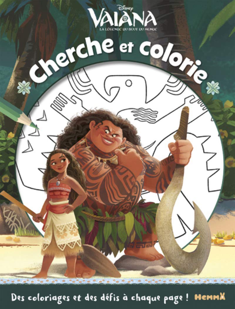 Disney Vaiana - Cherche et colorie book