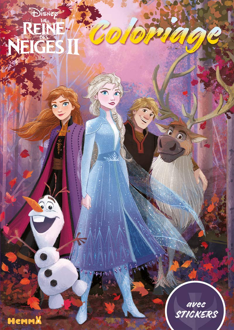 Disney La Reine des Neiges 2 Coloriage avec stickers Hobbies & Crafts