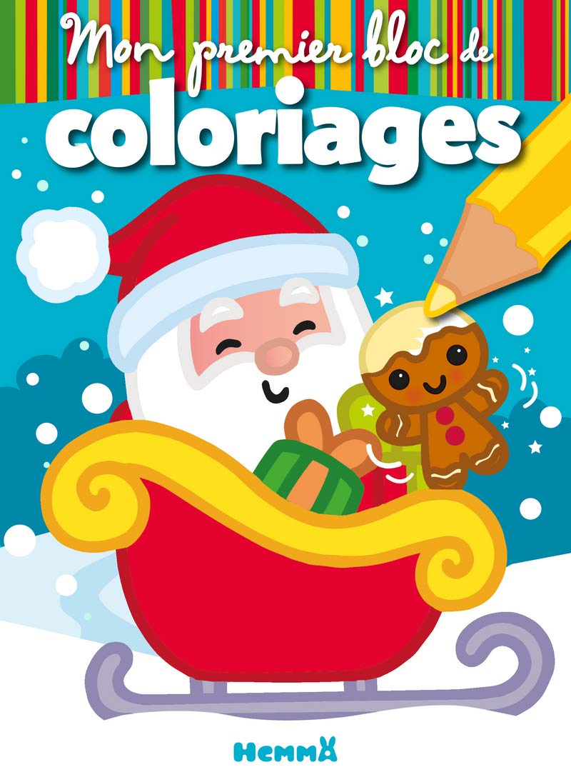Mon premier bloc de coloriages (Père Noël - Traineau) Hobbies & Crafts