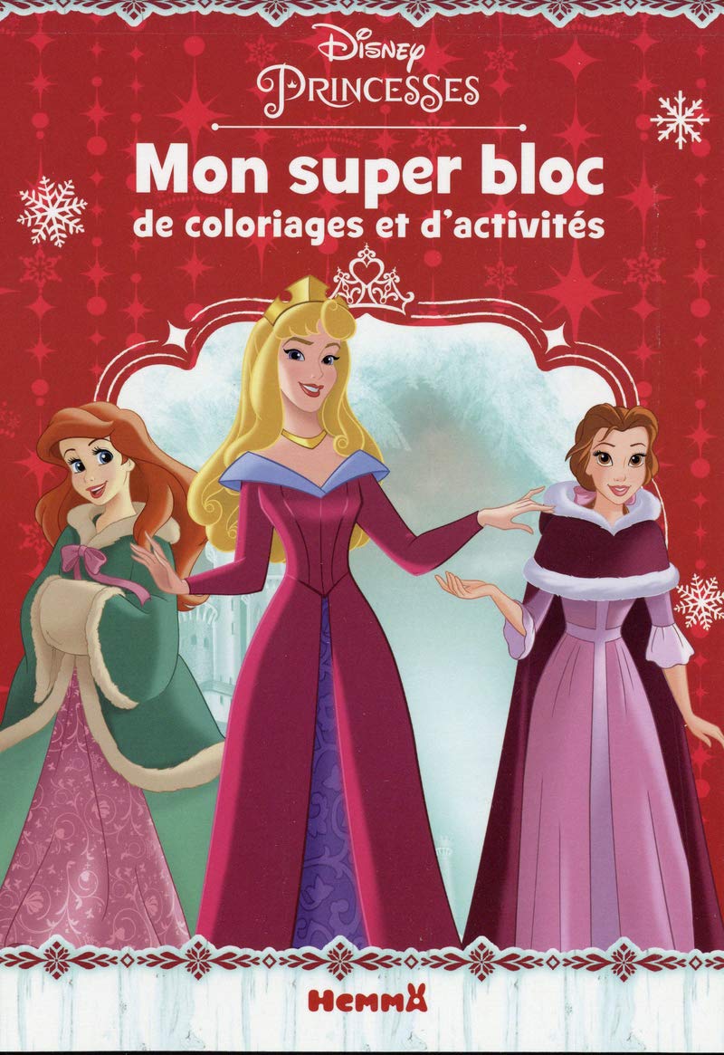 Disney Princesses Mon super bloc de coloriages et d'activités (Noël) Non-fiction
