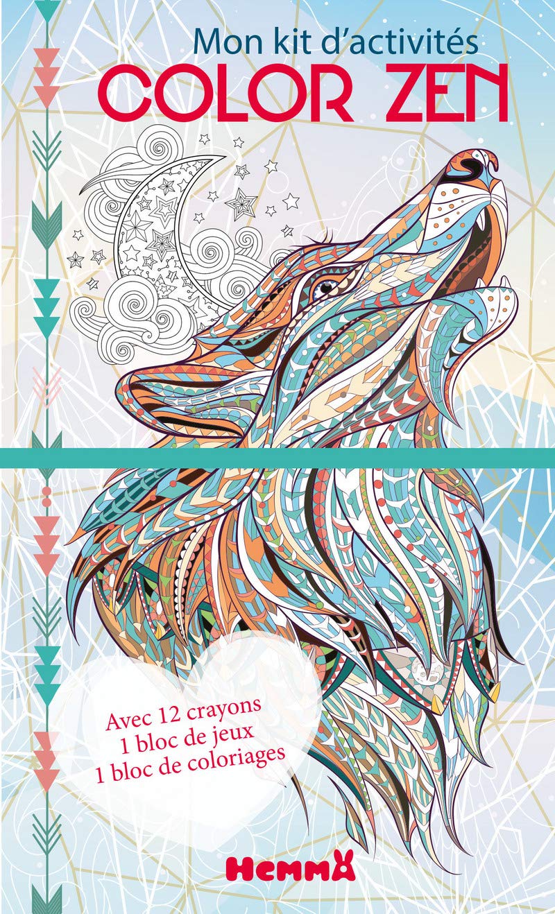 Color zen - Mon kit d'activités (Loup hiver) book