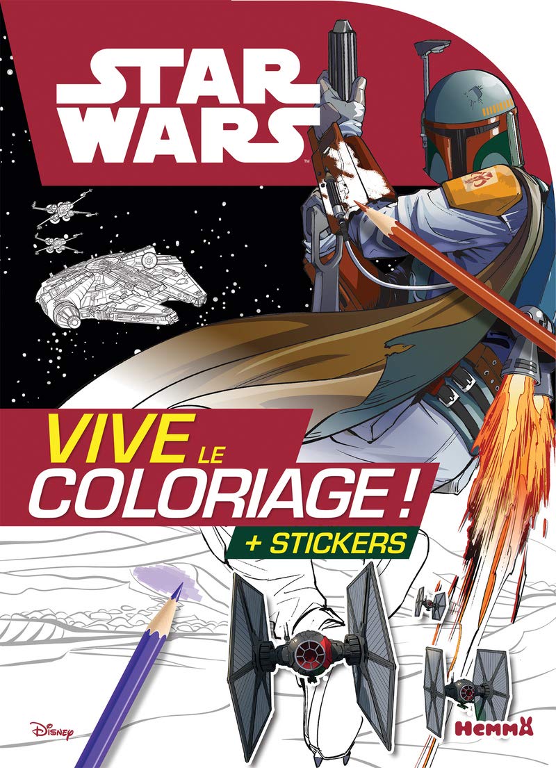 Disney Star Wars - Vive le coloriage ! (Boba Fett): Avec des stickers Hobbies & Crafts