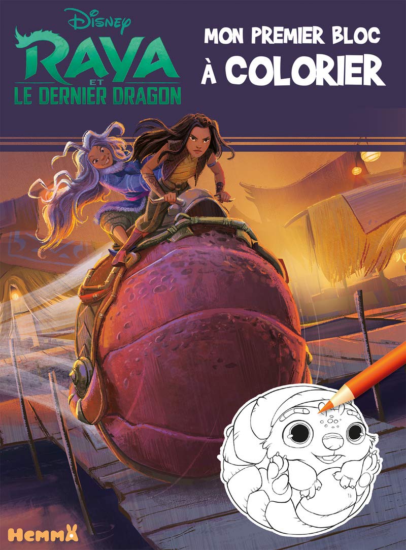 Disney Raya et le Dernier Dragon - Mon premier bloc à colorier Hobbies & Crafts