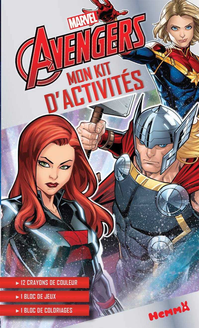 Marvel Avengers – Mon kit d'activités – Kit d'activités et de coloriage – Dès 5 ans book