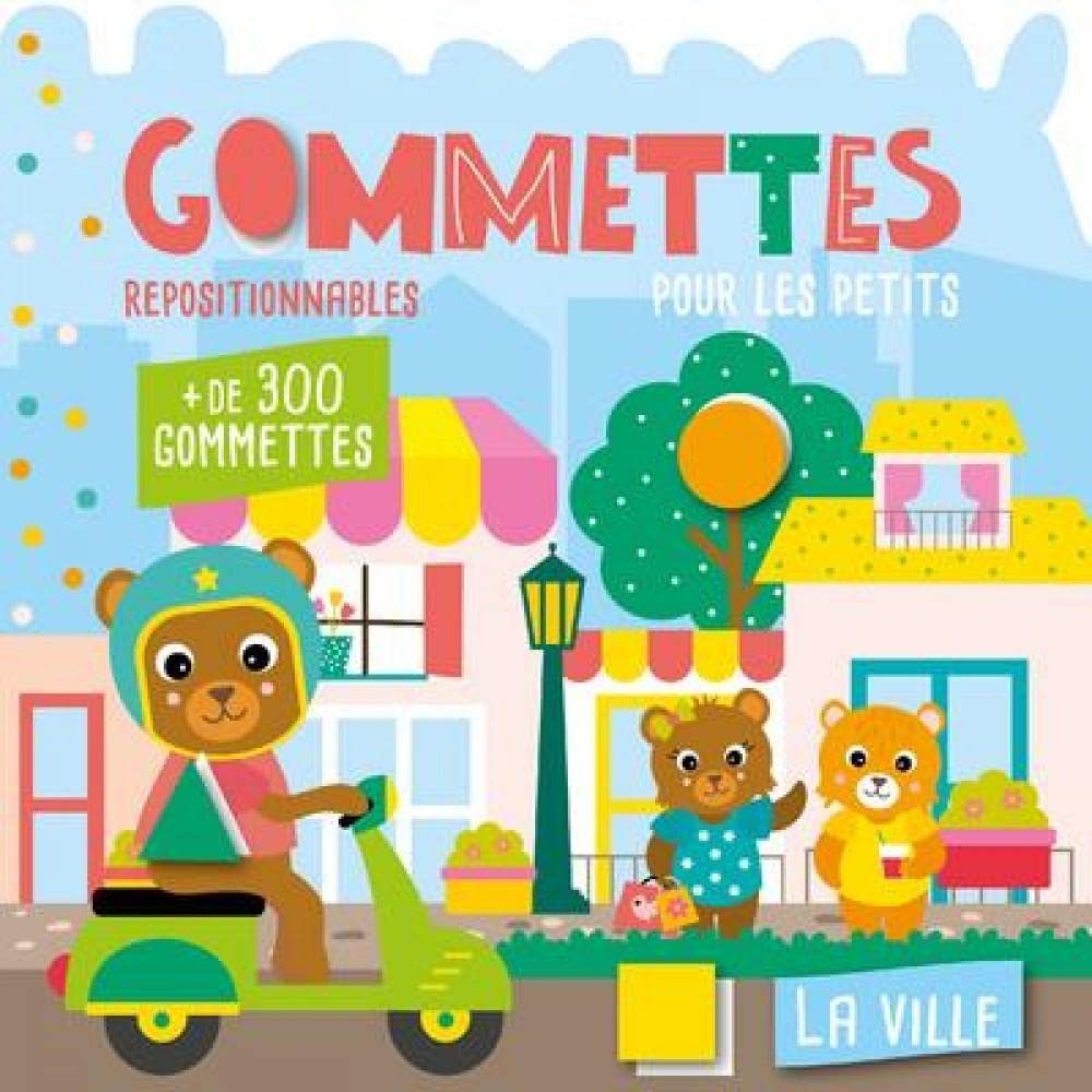 Mon P'tit Hemma – Gommettes pour les petits – La ville – Livre de gommettes repositionnables – dès 3 ans Tiptoi & Games