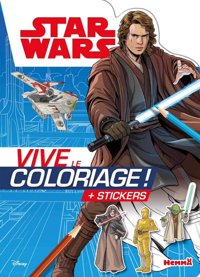 Disney Star Wars - Vive le coloriage ! (Anakin): Avec stickers Hobbies & Crafts