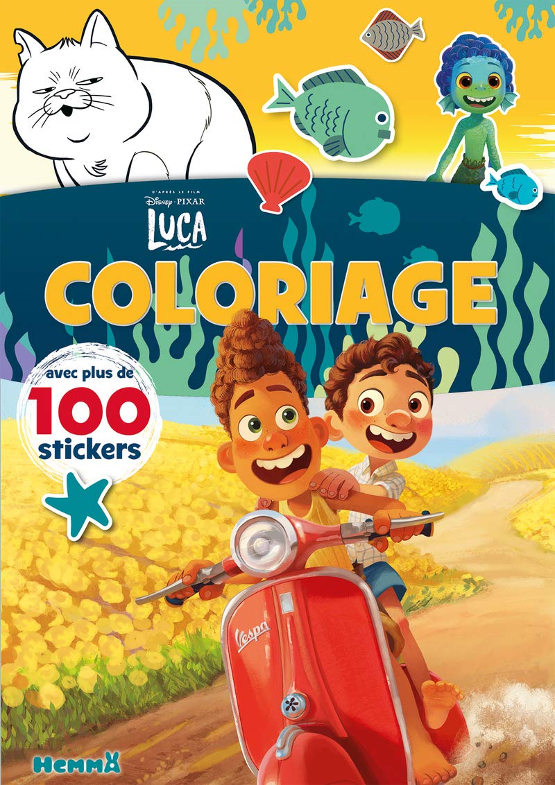 Disney Pixar Luca - Coloriage avec plus de 100 stickers Hobbies & Crafts