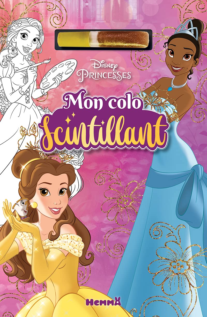 Disney Princesses - Mon colo scintillant - Bloc de coloriage - Dès 4 ans book