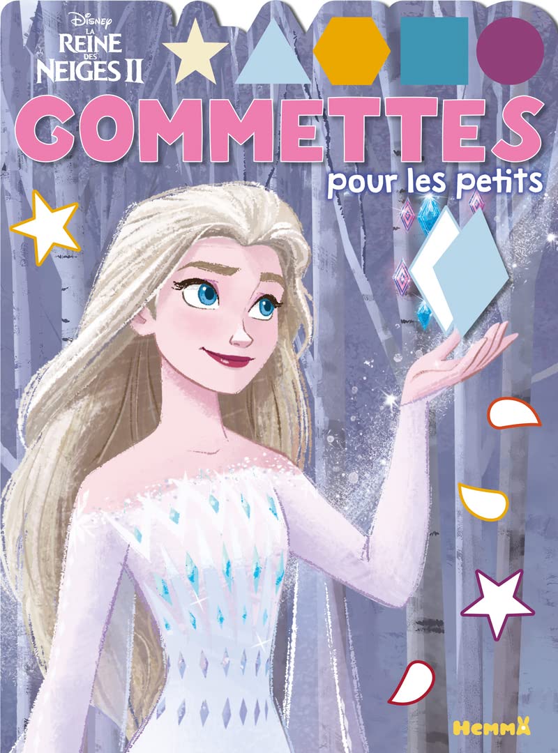 Disney La Reine des Neiges 2 - Gommettes pour les petits (Elsa robe blanche) Hobbies & Crafts