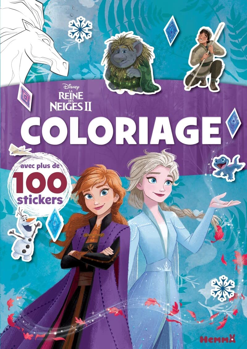 Disney La Reine des Neiges 2 - Coloriage avec plus de 100 stickers Hobbies & Crafts