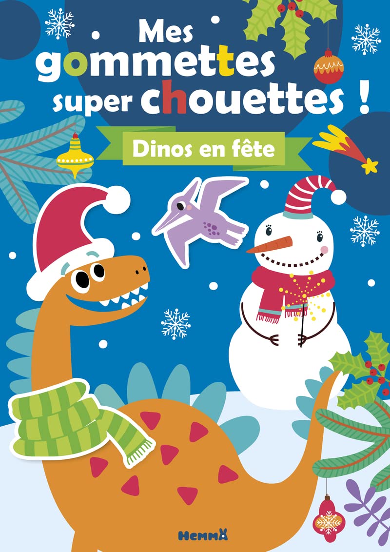 Mes gommettes super chouettes ! Dinos en fête - Livre de décors à compléter avec des gommettes - Dès 3 ans book