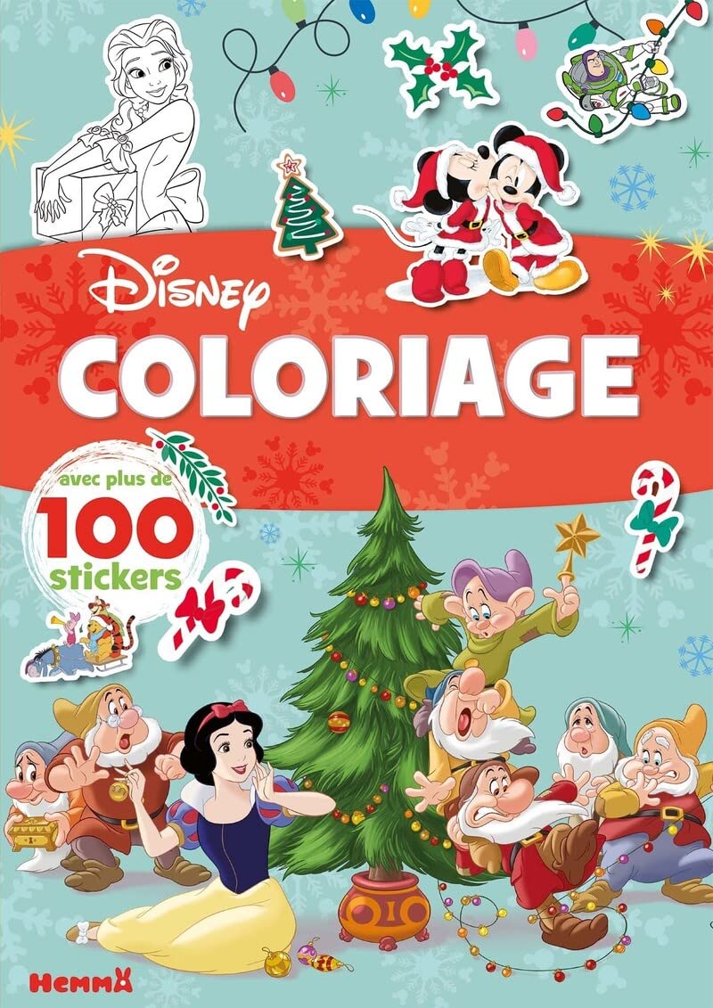 Disney Coloriage (Noël-Hiver): Avec plus de 100 stickers Hobbies & Crafts