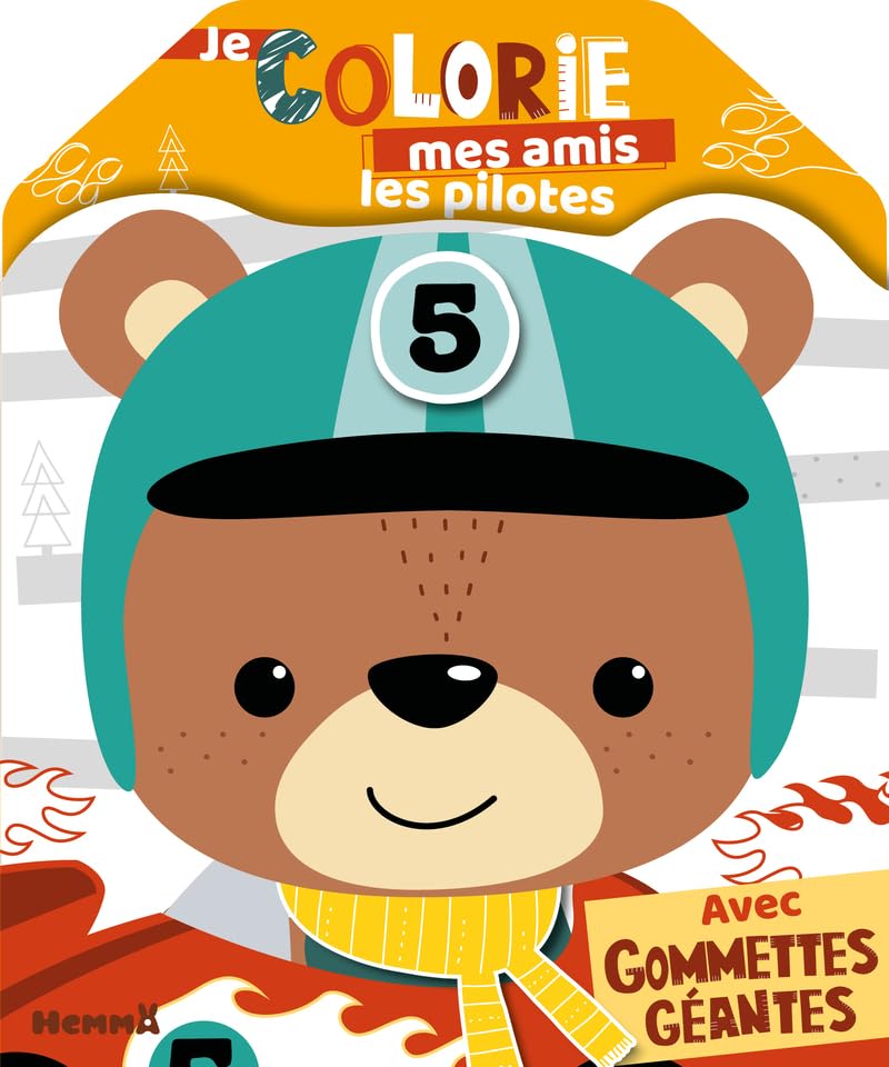 Je colorie mes amis les pilotes - Avec gommettes géantes - Coloriage silhouetté - Dès 3 ans book