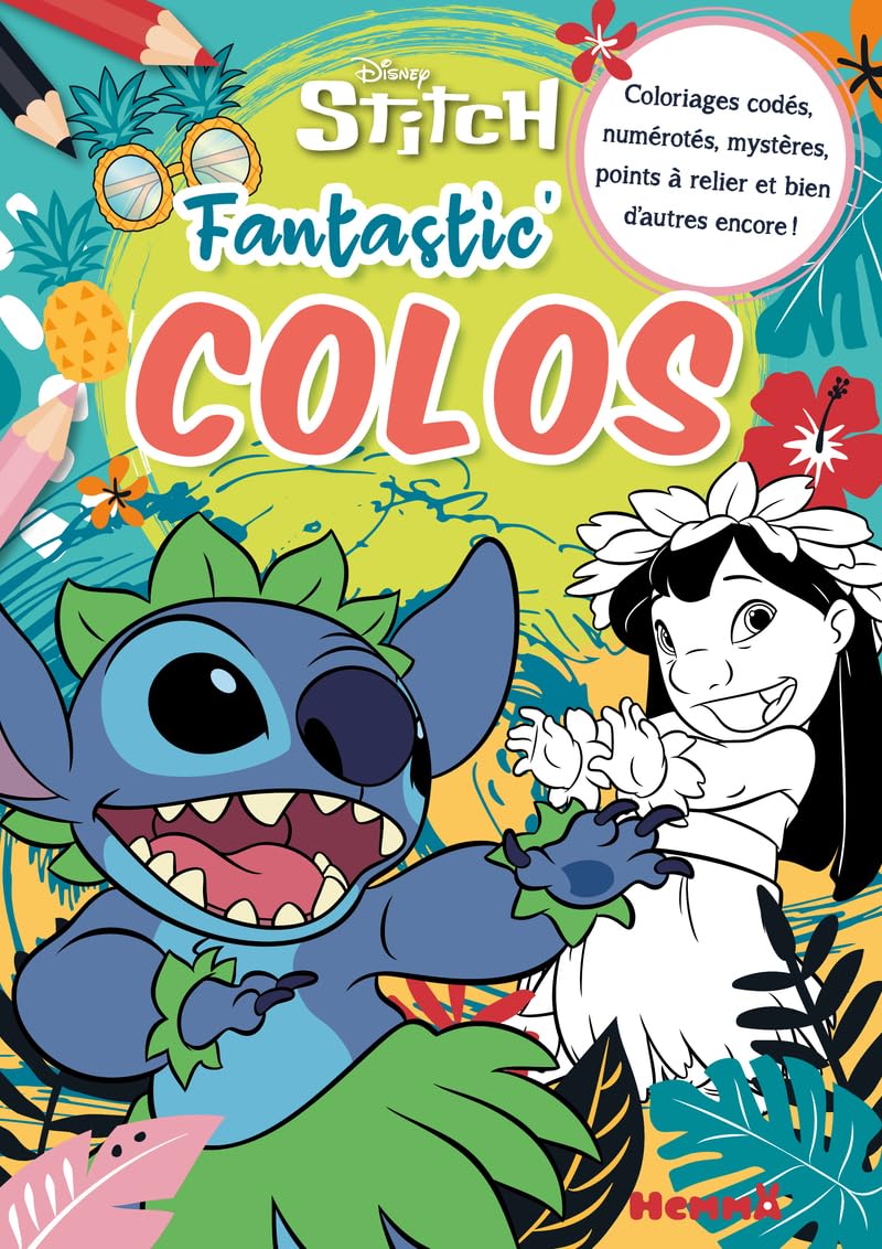 Disney Stitch - Fantastic' Colos - Coloriages codés, numérotés, mystères, points à relier et bien d'autres encore ! Hobbies & Crafts