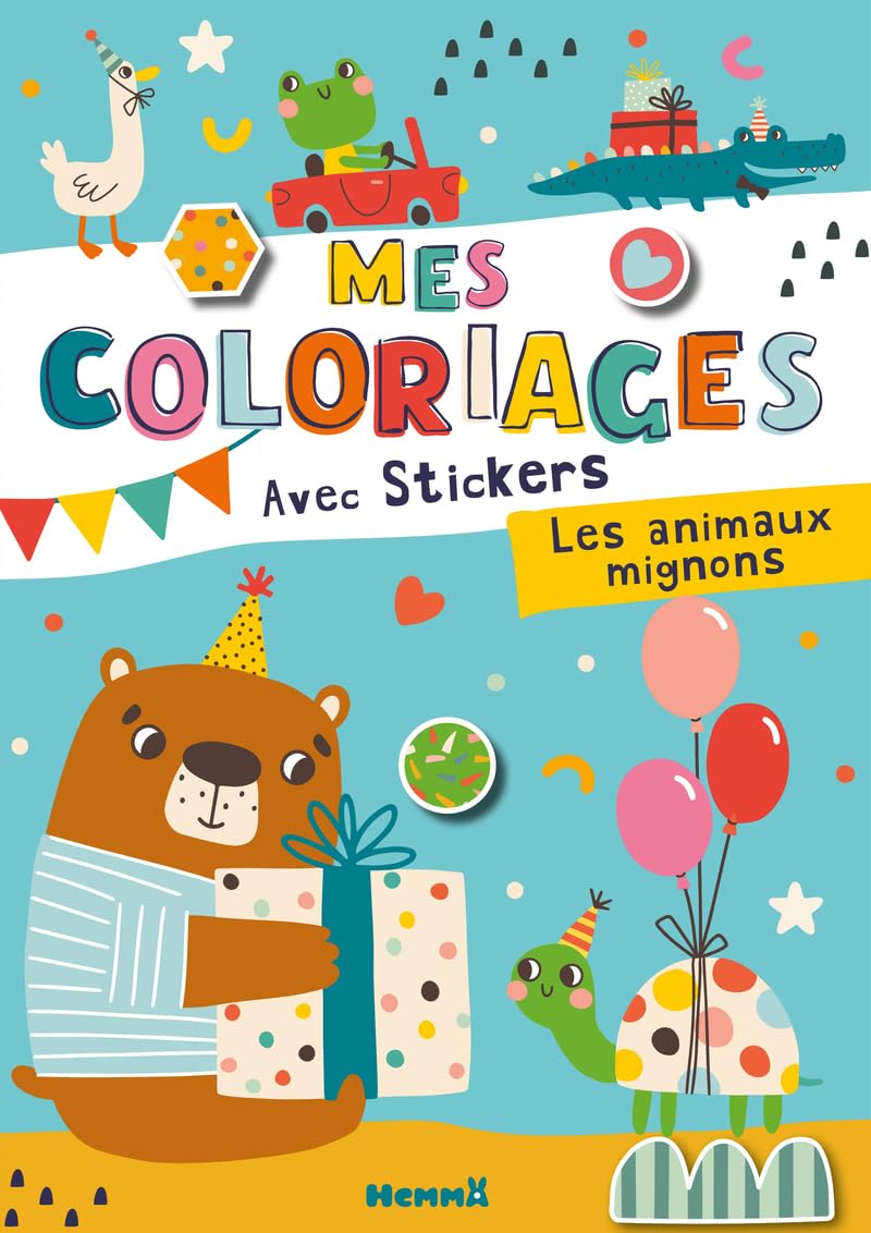 Mes coloriages avec stickers - Les animaux mignons Hobbies & Crafts