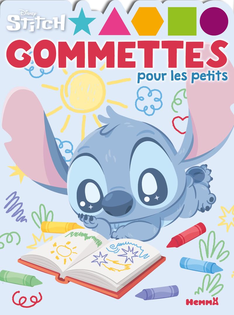Disney Stitch - Gommettes pour les petits - Livre gommettes - Livre d'activités 3 ans - Livre gommettes Stitch - Livre gommettes Disney book