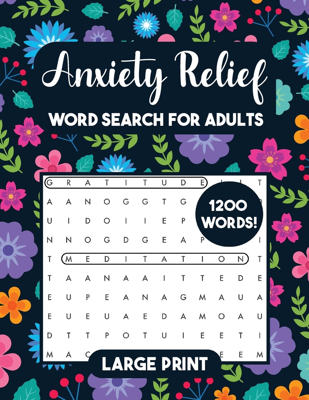 Anxiety Relief Word Search for Women Large Print Leisure & Fun