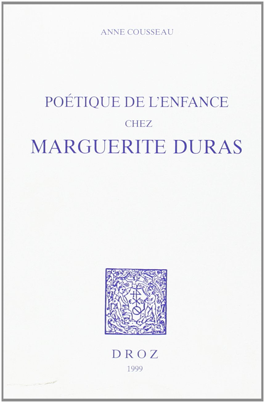 Poétique de l'enfance chez Duras book