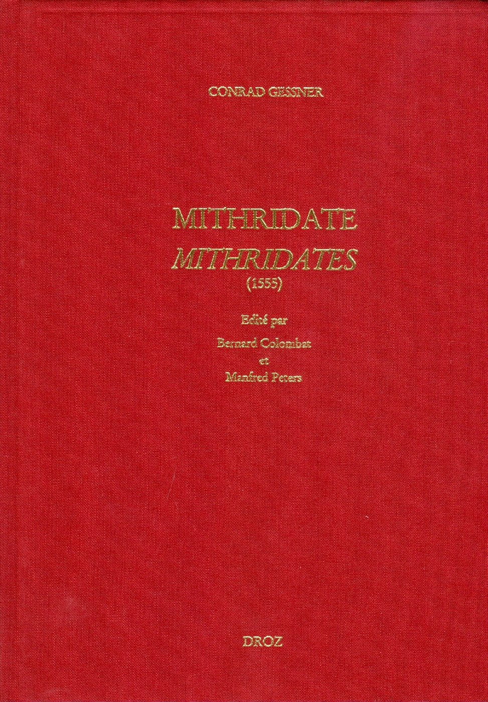 Mithridate/ Mithridates (1555): Edition bilingue français-latin (Travaux d'Humanisme et Renaissance, Band 452) Social Sciences