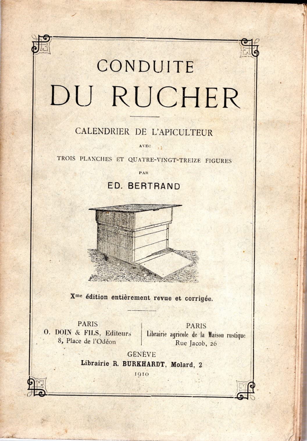 LA CONDUITE DU RUCHER (7EME EDITION) 48 PHOTOGRAPHIES HORS-TEXTE Film, Art & Culture