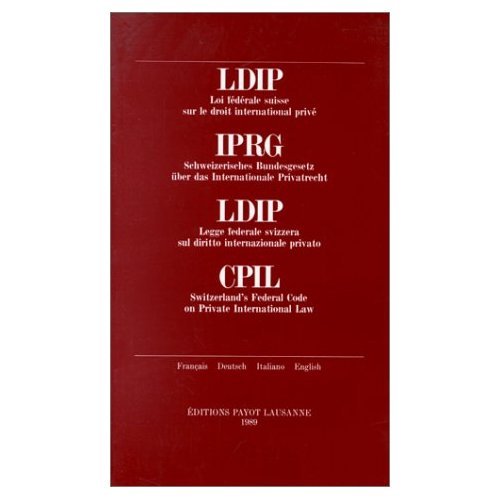 Loi federale suisse de droit international prive Books