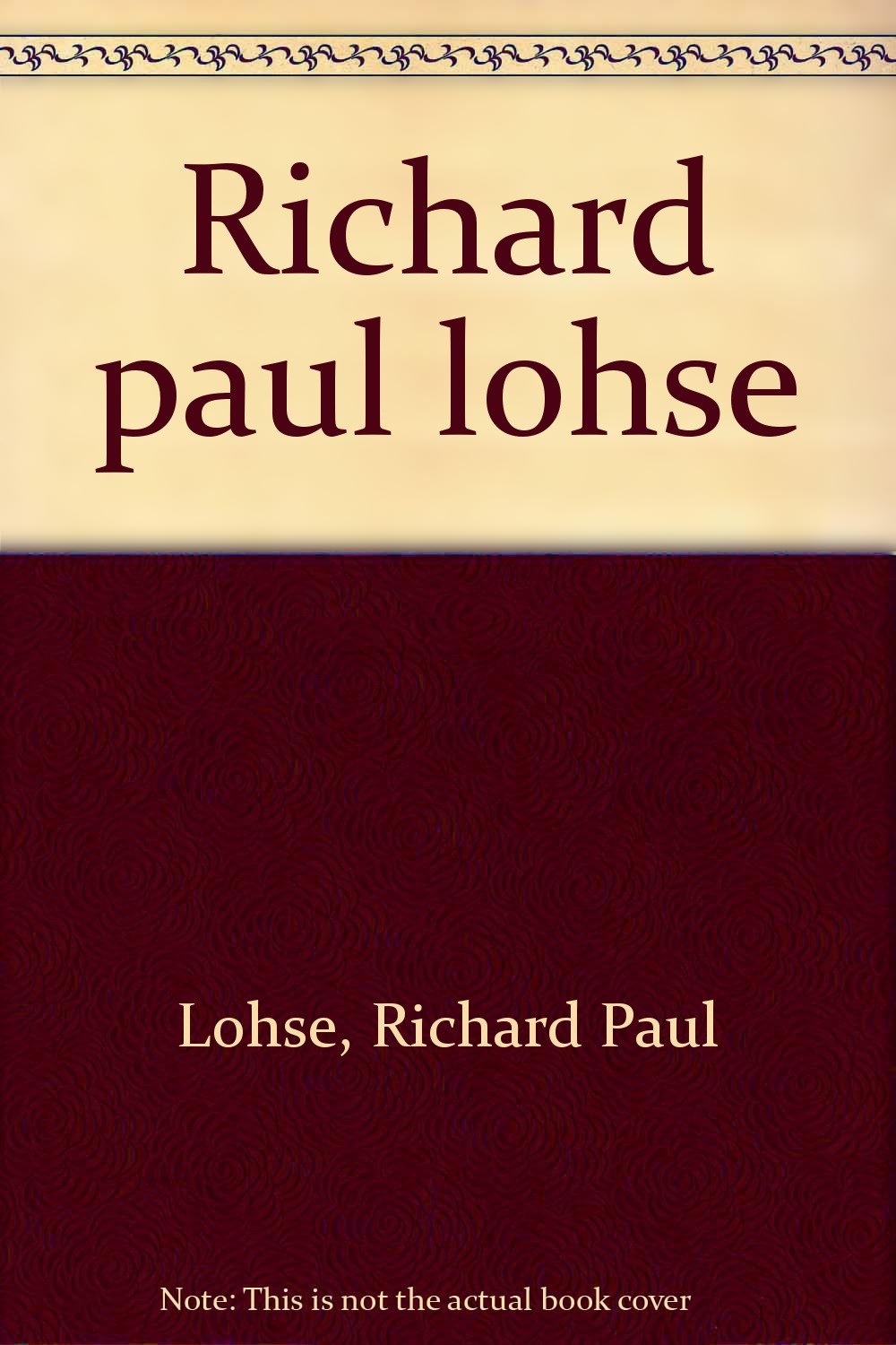 Richard paul lohse / musee de grenoble 11 juin au 5 septembre 1988 book