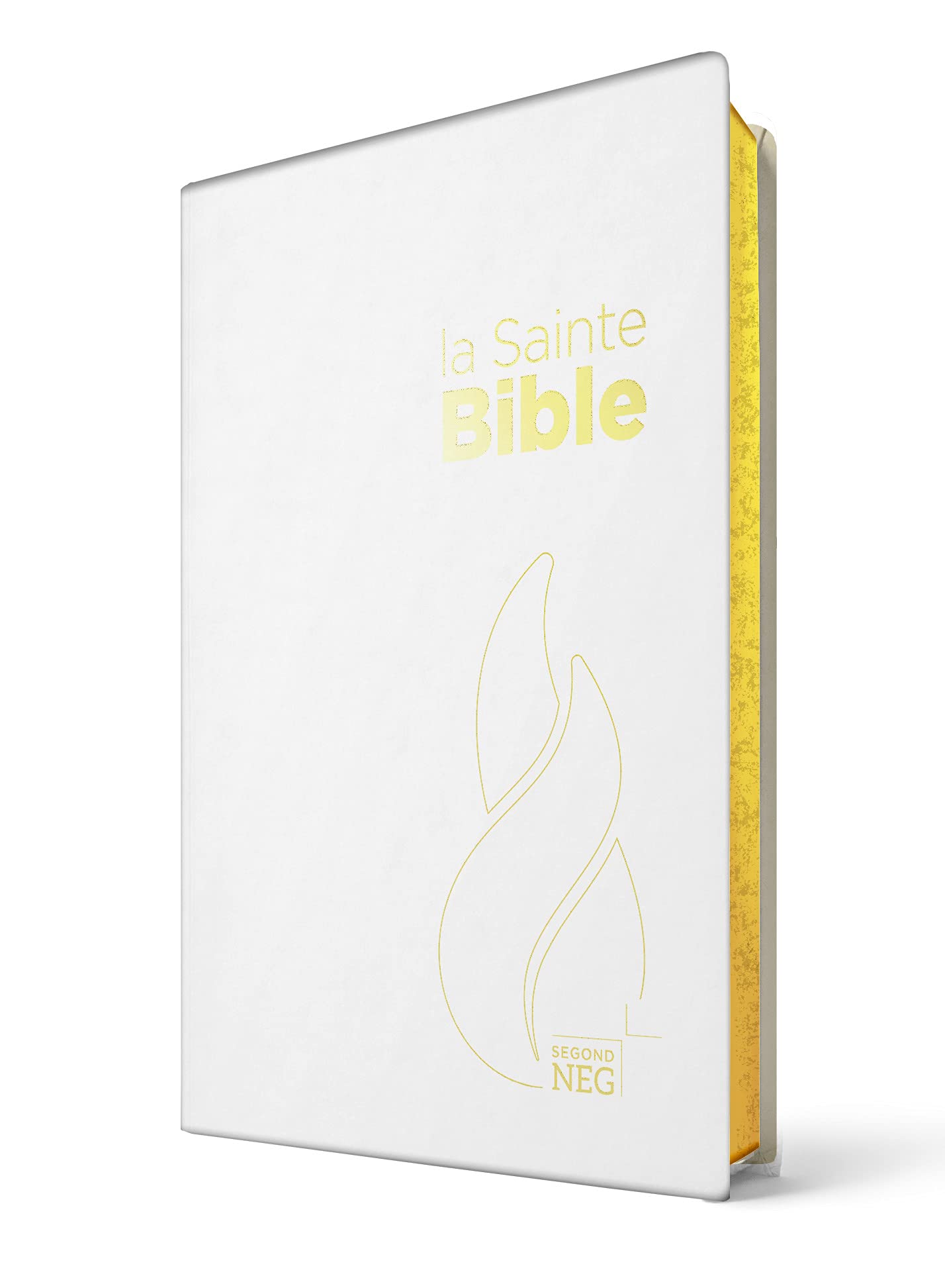 Bible Segond NEG compacte: couverture souple toilée blanche, tranches or Religion & Esotericism