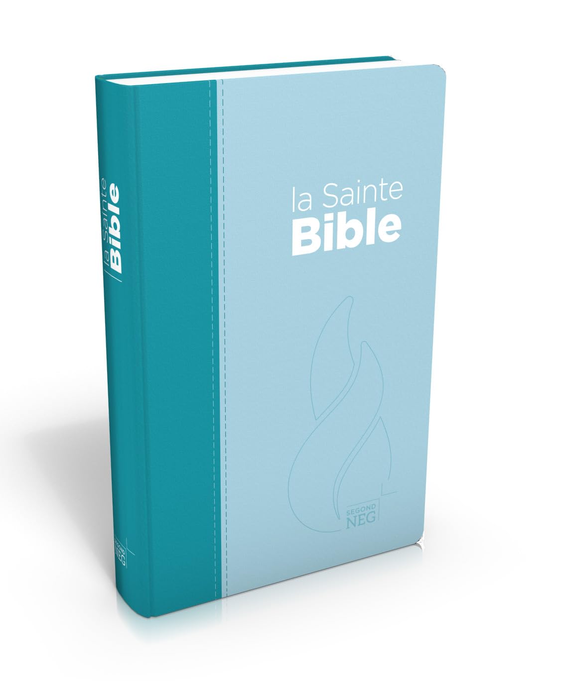 Bible Segond NEG compacte : couverture souple, toile duo bleu lagon et bleu ciel book
