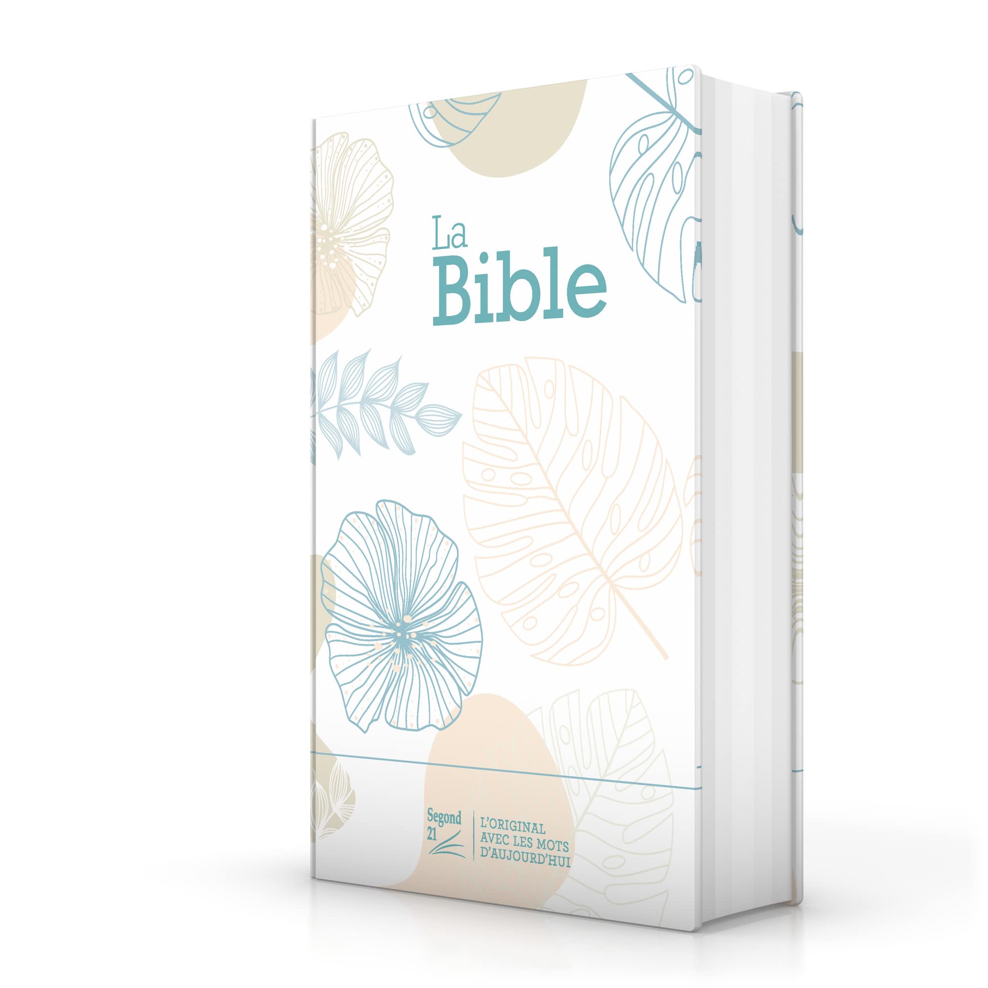 Bible Segond 21 compacte toilée matelassée motif feuilles : couverture rigide (collection Premium) Religion & Esotericism