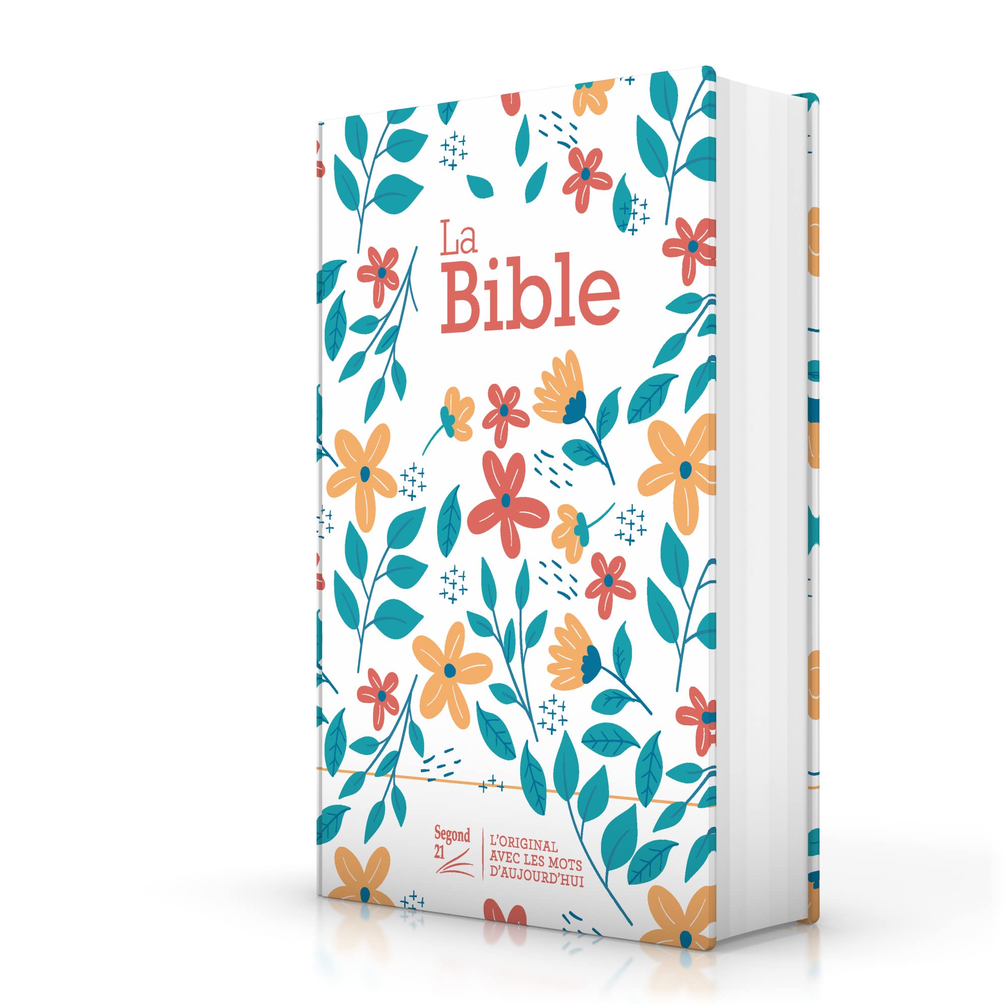 Bible Segond 21 compacte (premium style) : couverture rigide toilée matelassée motif fleuris book