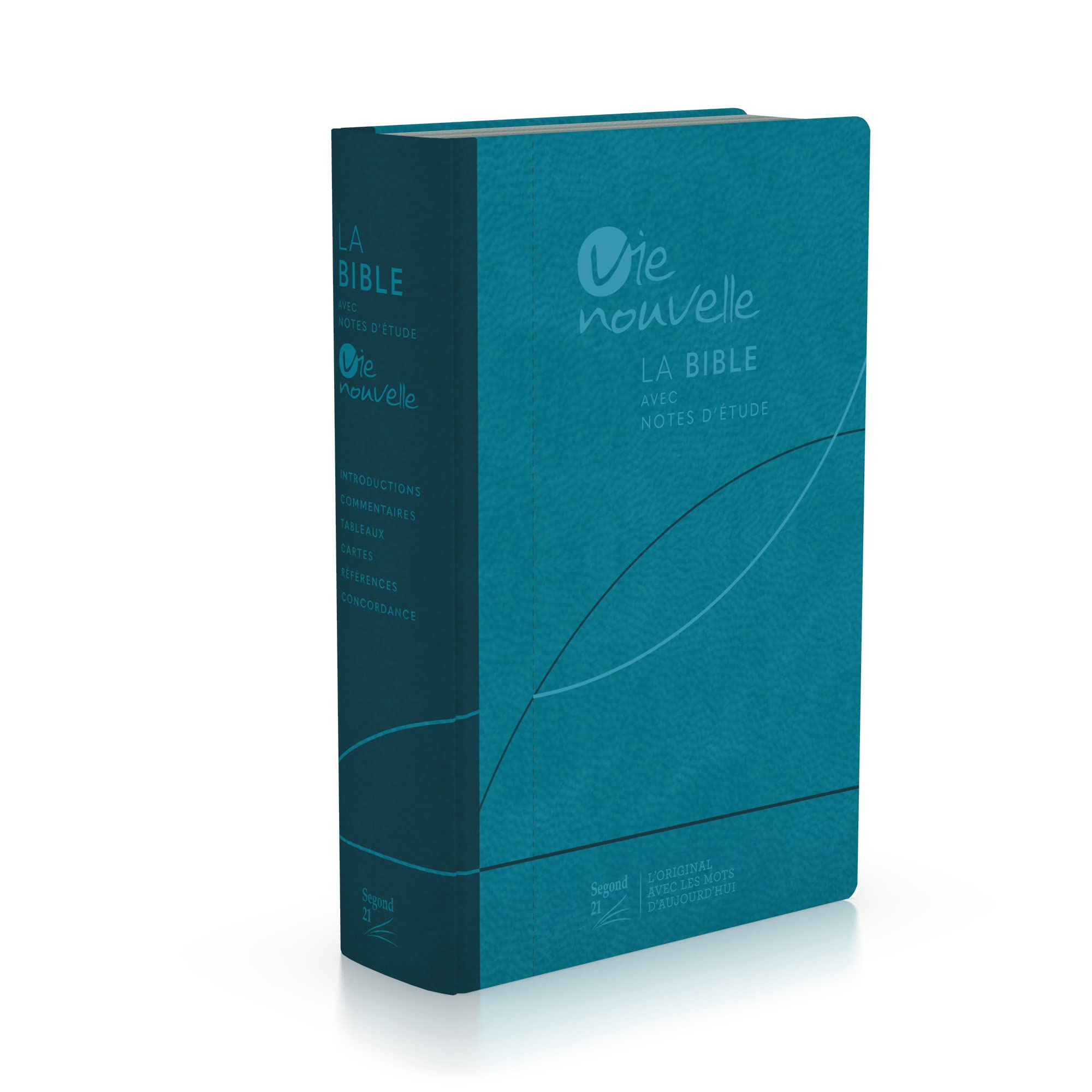 Bible d'étude Vie nouvelle, Segond 21 : couverture souple Vivella bleue book
