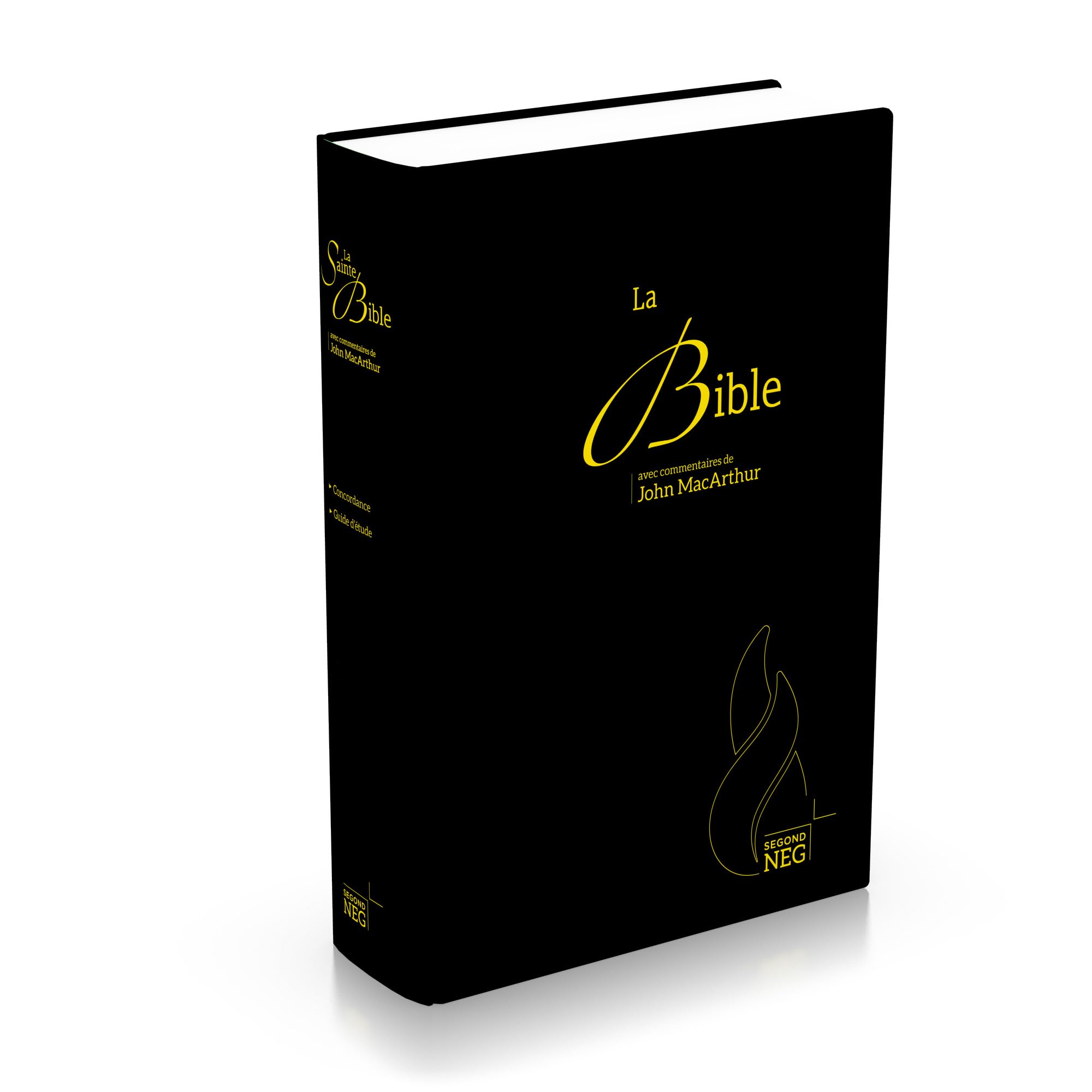 Bible d'étude Segond NEG Mac Arthur : Couverture rigide, Skyvertex noir book